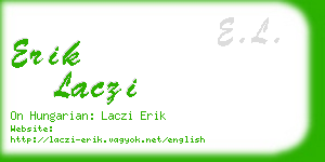 erik laczi business card